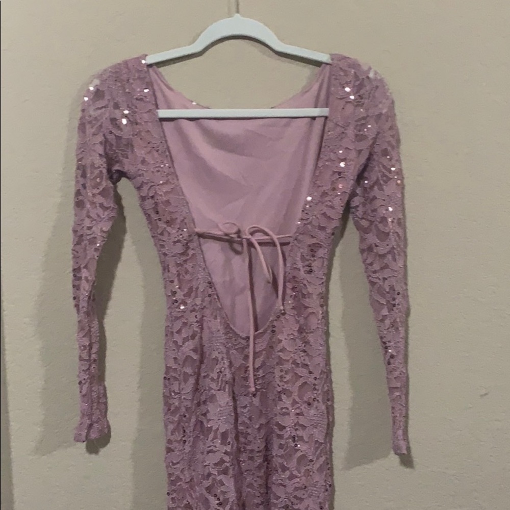 Pink Backless Dress - Picture 4 of 4